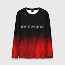 Мужской лонгслив 3D Joy Division red plasma