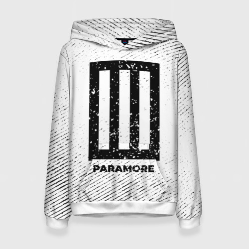 Женская толстовка 3D Paramore с потертостями на светлом фоне, цвет 3D печать