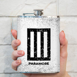 Фляга Paramore с потертостями на светлом фоне - фото 2