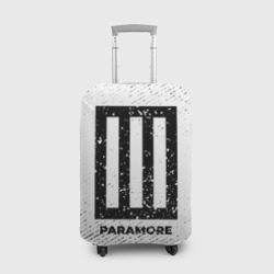 Чехол для чемодана 3D Paramore с потертостями на светлом фоне