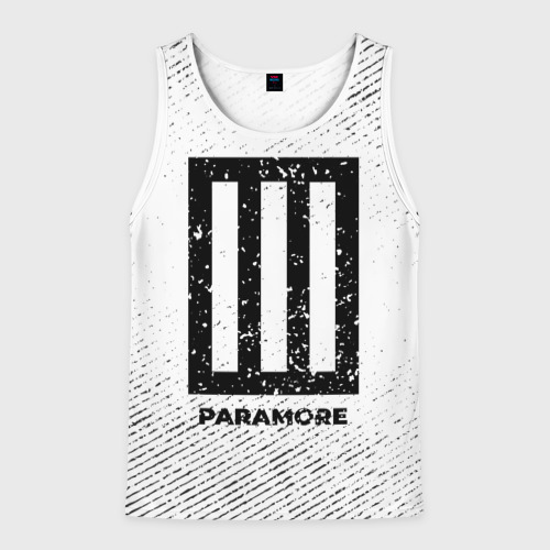 Мужская майка 3D Paramore с потертостями на светлом фоне, цвет 3D печать