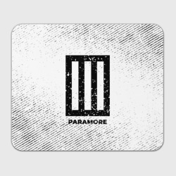 Прямоугольный коврик для мышки Paramore с потертостями на светлом фоне