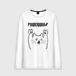 Мужской лонгслив хлопок Powerwolf - rock cat