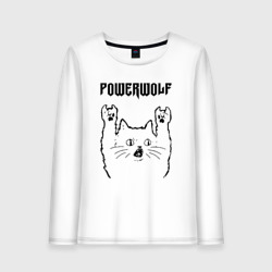 Женский лонгслив хлопок Powerwolf - rock cat