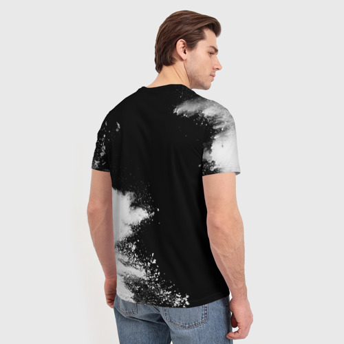 Мужская футболка 3D Mayhem и рок символ на темном фоне, цвет 3D печать - фото 4