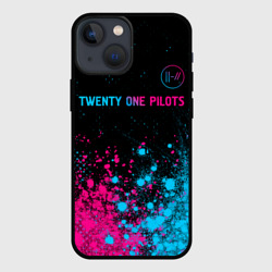 Чехол для iPhone 13 mini Twenty One Pilots - neon gradient: символ сверху