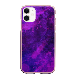 Текстура - Purple explosion – Чехол для iPhone 11 матовый с принтом купить