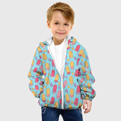 Детская куртка 3D Разноцветные эскимо, паттерн - фото 2