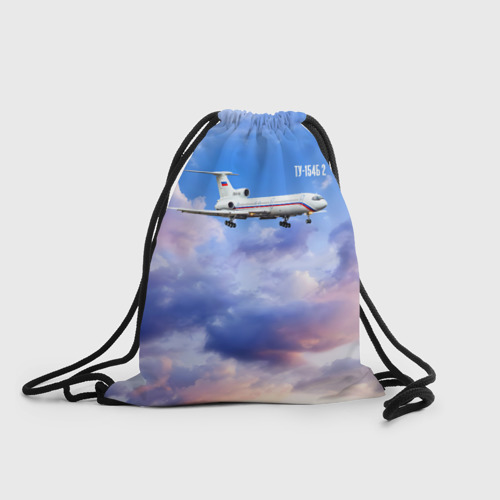 Рюкзак-мешок 3D Ту-154 Розовый закат