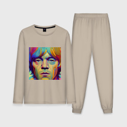 Мужская пижама с лонгсливом хлопок Brian Jones Digital Portret