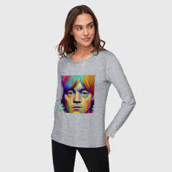 Женский лонгслив хлопок Brian Jones Digital Portret - фото 2