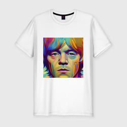 Мужская футболка хлопок Slim Brian Jones Digital Portret