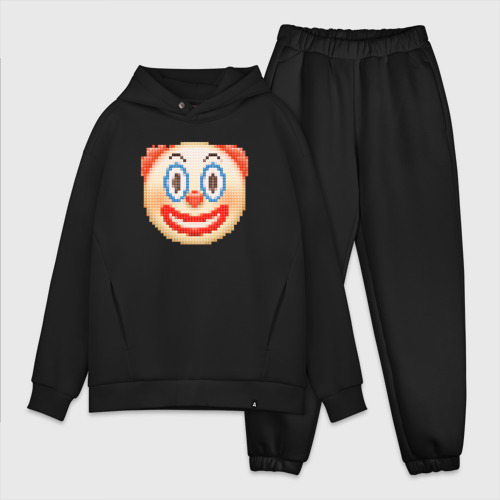 Мужской костюм oversize хлопок с принтом Клоун из клоунов, вид спереди #2