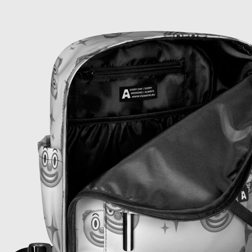 Женский рюкзак 3D с принтом Клоунада чб, фото #5