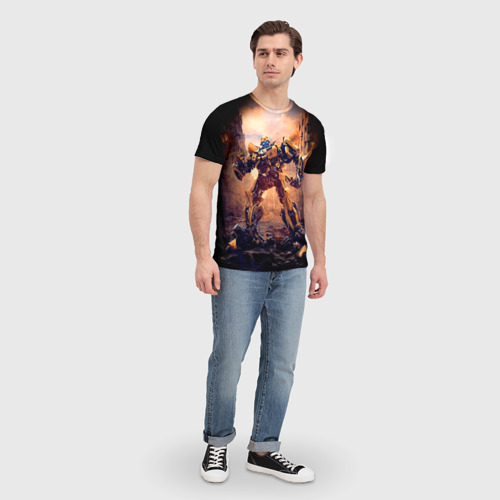 Мужская футболка 3D Трансформеры: Бамблби, цвет 3D печать - фото 5