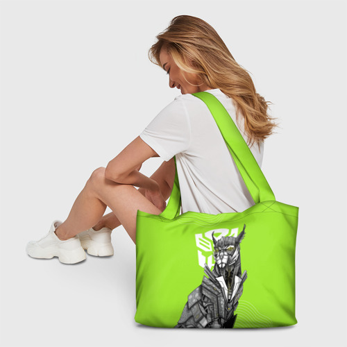 Пляжная сумка 3D Читор и лого фильма Трансформеры - фото 6