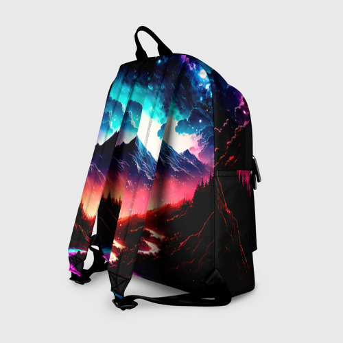 Рюкзак 3D с принтом Волшебный пейзаж, вид сзади #1
