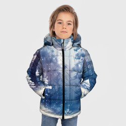 Зимняя куртка для мальчиков 3D Заснеженный лес - фото 2