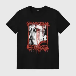 Мужская футболка хлопок Cannibal Corpse - metal