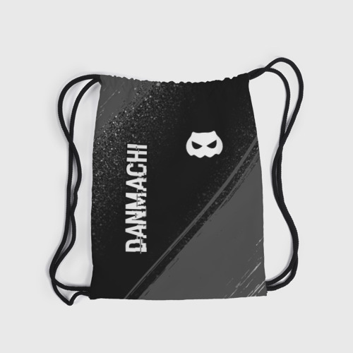 Рюкзак-мешок 3D DanMachi glitch на темном фоне: надпись, символ - фото 6