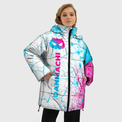Женская зимняя куртка Oversize DanMachi neon gradient style: по-вертикали - фото 2
