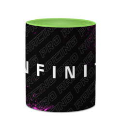 Кружка с полной запечаткой Infiniti pro racing: надпись и символ - фото 2