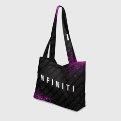 Пляжная сумка 3D Infiniti pro racing: надпись и символ - фото 2