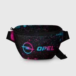 Поясная сумка 3D Opel - neon gradient: надпись и символ