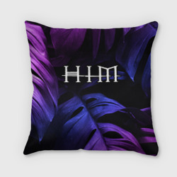 Подушка 3D HIM neon monstera