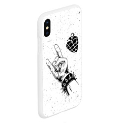 Чехол для iPhone XS Max матовый Green Day и рок символ - фото 2