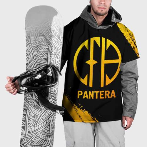 Накидка на куртку 3D Pantera - gold gradient, цвет 3D печать