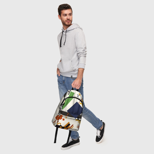 Рюкзак 3D с принтом Малевич супрематическая композиция, фото #5