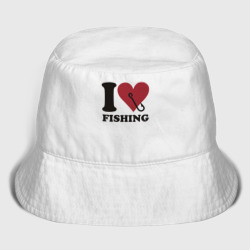 Мужская панама хлопок I love fishing