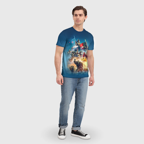Мужская футболка 3D Трансформеры 7: Все персонажи, цвет 3D печать - фото 5