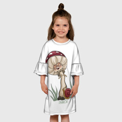 Детское платье 3D Хохочущий мухомор - фото 2