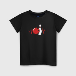 Детская футболка хлопок Боулинг в сердце