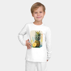 Детская пижама с лонгсливом хлопок Tropical Delight - фото 2
