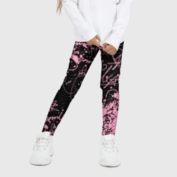 Детские леггинсы 3D Блэкпинк - автографы - фото 2