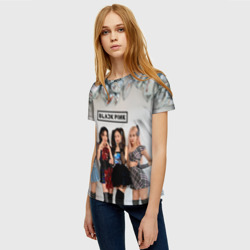 Женская футболка 3D Blackpink girls - фото 2