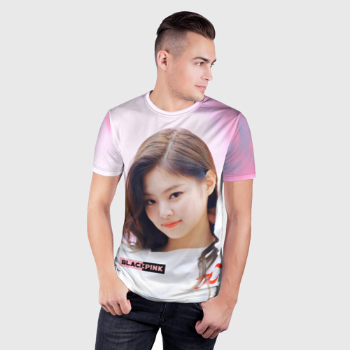 Мужская футболка 3D Slim Jennie solo, цвет 3D печать - фото 3