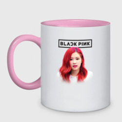 Кружка двухцветная Blackpink Rose