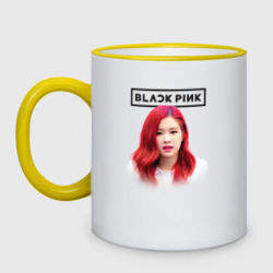 Кружка двухцветная Blackpink Rose