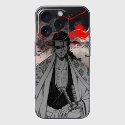 Чехол для iPhone 16 Pro Max силиконовый с защитой камеры Самурай Сюнсуй Кьёраку - Блич