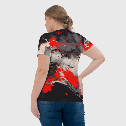 Женская футболка 3D Самурай Сюнсуй Кьёраку - Блич, цвет 3D печать - фото 7