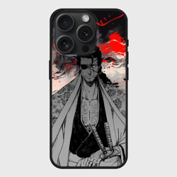 Чехол силиконовый для Apple iPhone 15 Pro матовый Самурай Сюнсуй Кьёраку - Блич