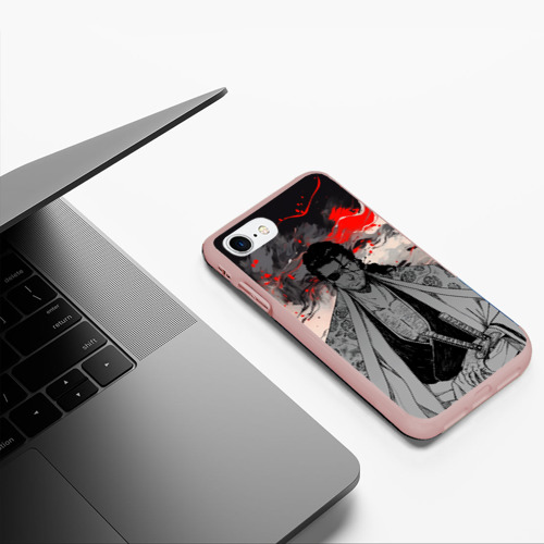 Чехол для iPhone 7/8 матовый с принтом Самурай Сюнсуй Кьёраку - Блич, фото #5