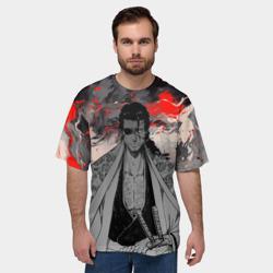 Мужская футболка oversize 3D Самурай Сюнсуй Кьёраку - Блич - фото 2
