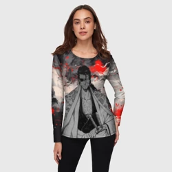 Женский лонгслив 3D Самурай Сюнсуй Кьёраку - Блич - фото 2