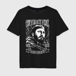 Мужская футболка хлопок Oversize Comandante Fidel