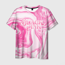 Блэкпинк - белый и розовый – Мужская футболка 3D с принтом купить со скидкой в -26%